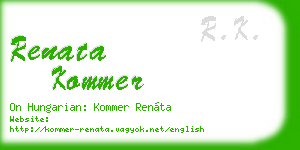 renata kommer business card